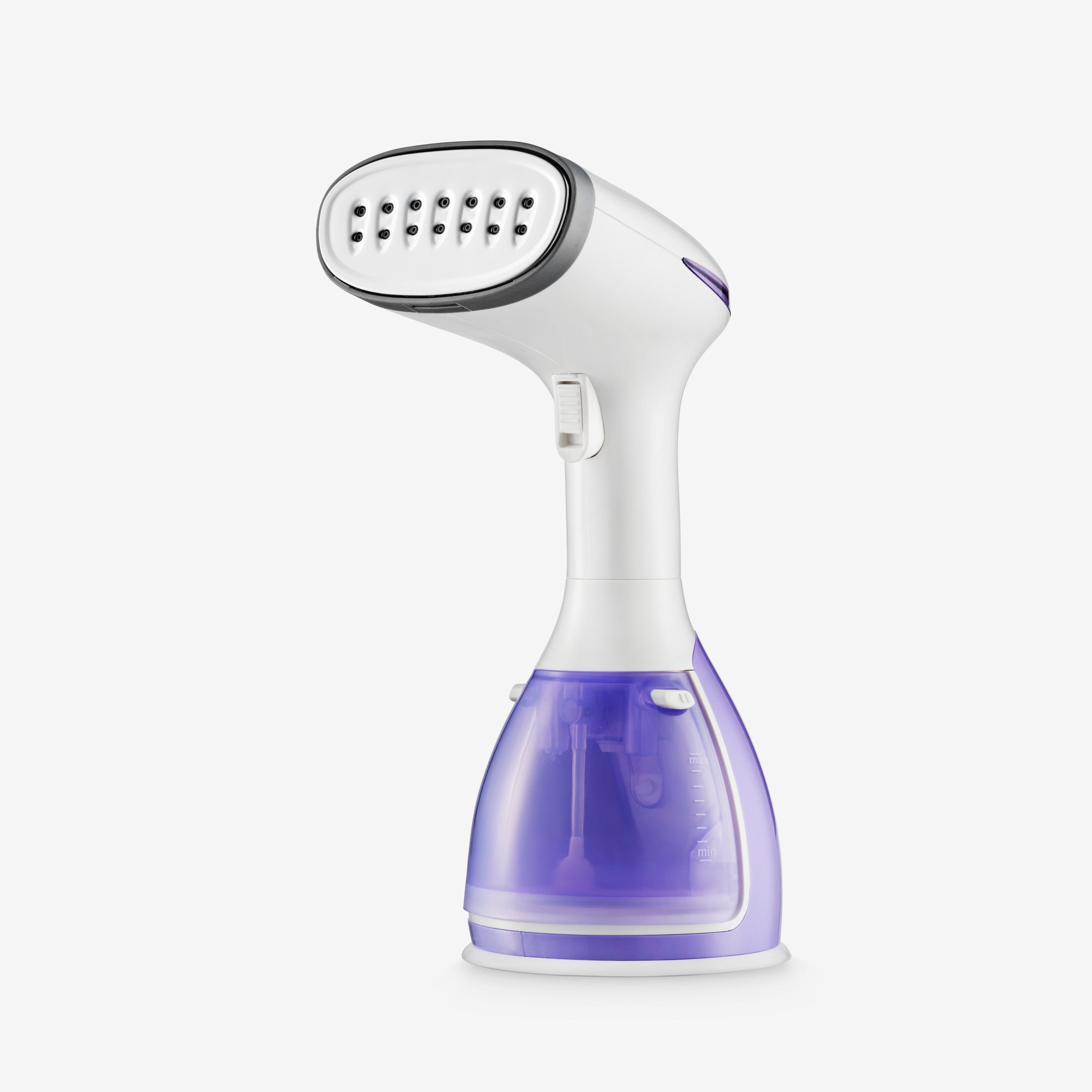 Lila Silkify steamer från Veloura sedd framifrån