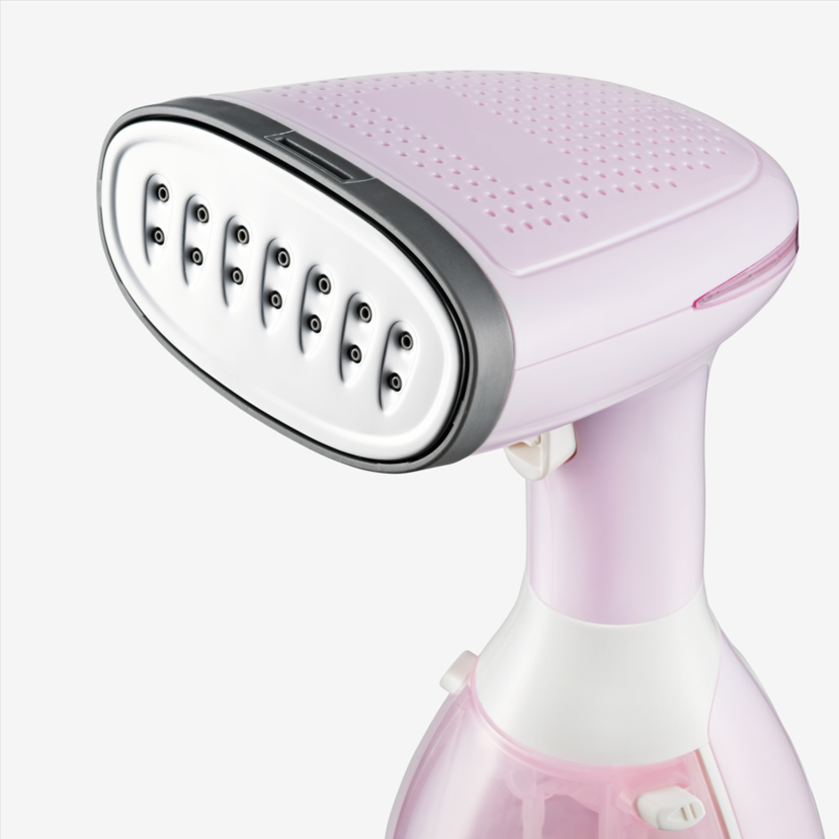 Rosa Silkify steamer från Veloura i närbild